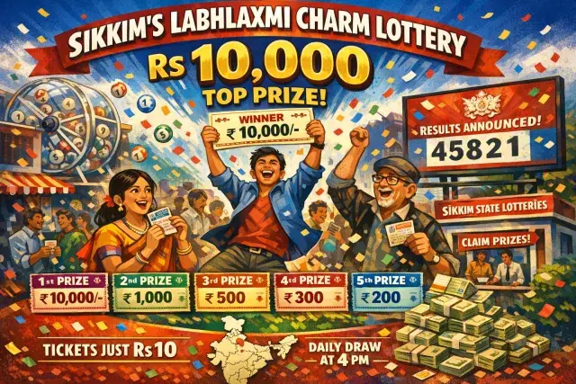 Sikkim's Labhlaxmi Charm Lottery Draws Nationwide Attention with Rs 10,000 Top Prize